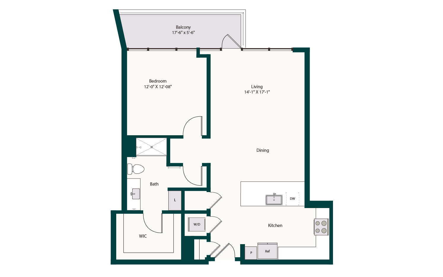 Floor plan layout diagram for A8